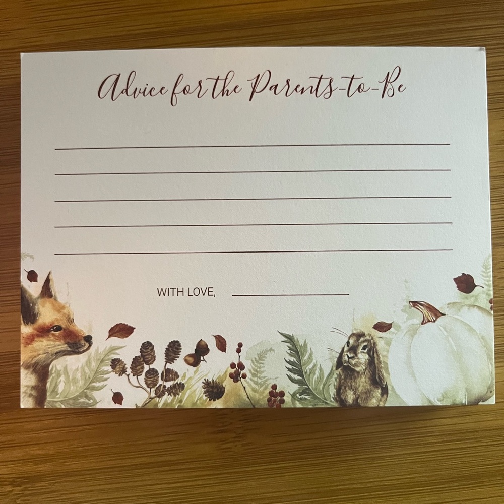 Fall Baby Shower Materials